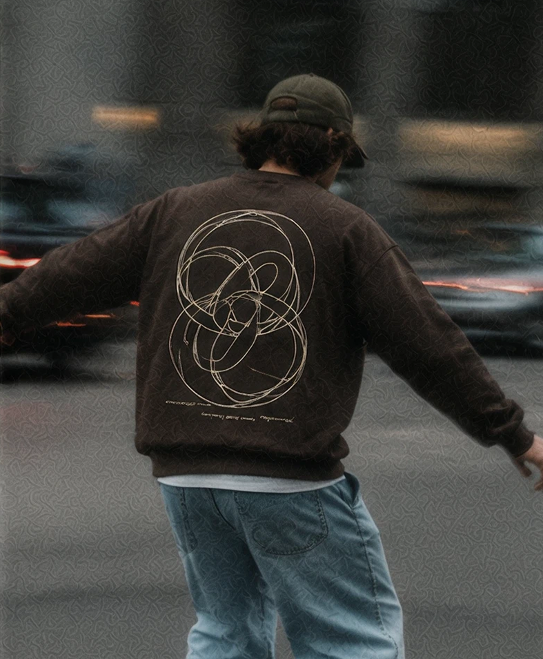 Brown Sweatshirt Loop