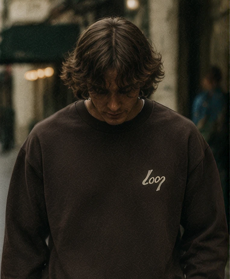 Brown Sweatshirt Loop